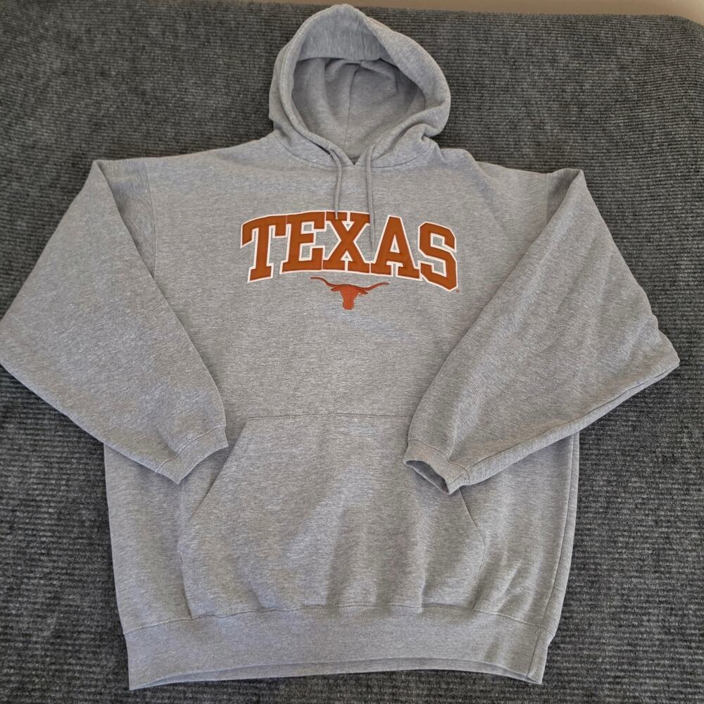 Cadre Athletic Texas Longhorns Gray XL Long Sleeve Hoodie Sweatshirt - Picture 2 of 7
